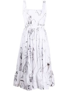Alexander McQueen платье с принтом