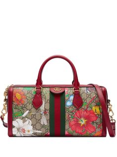 Gucci сумка Ophidia с логотипом GG и узором Flora