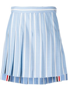 Thom Browne плиссированная мини-юбка в полоску