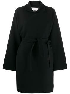 Jil Sander двубортное пальто с поясом