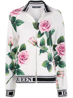 Dolce & Gabbana спортивная куртка с цветочным принтом