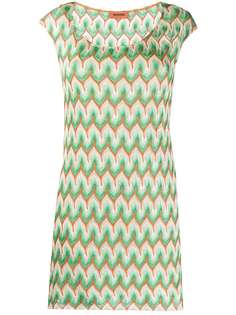 Missoni платье мини с геометричной вышивкой