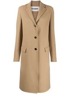 Jil Sander однобортное кашемировое пальто