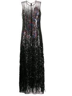 Emilio Pucci платье макси с пайетками