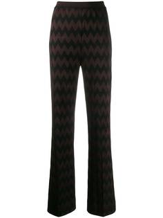 Missoni трикотажные брюки с узором зигзаг