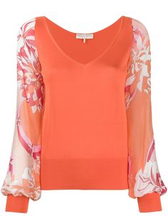 Emilio Pucci топ с цветочным принтом