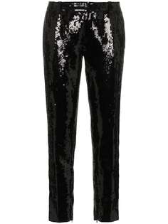 Saint Laurent брюки кроя слим с отделкой