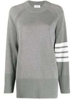 Thom Browne пуловер с рукавами реглан и полосками 4-Bar