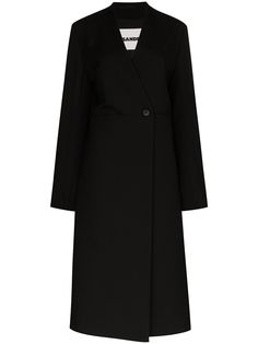 Jil Sander пальто Magnus без воротника