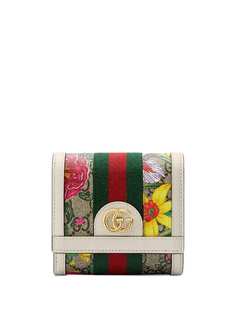 Gucci кошелек с узором Flora