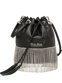 Miu Miu сумка-ведро с кристаллами