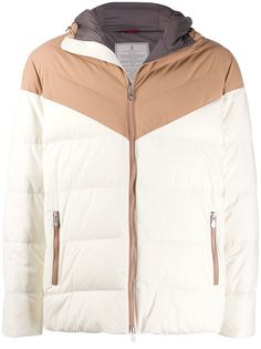 Brunello Cucinelli пуховик с капюшоном
