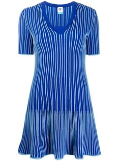 M Missoni трикотажное платье в рубчик