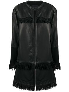 Pinko пальто с бахромой