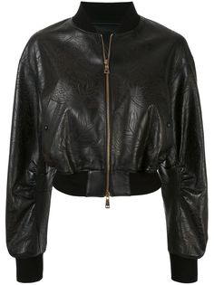 Roberto Cavalli leaf print jacket