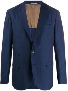 Brunello Cucinelli жаккардовый пиджак в полоску