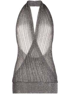 Missoni топ с блестками и вырезом халтер