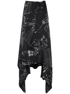 Alexander McQueen платье Dancing Girl асимметричного кроя