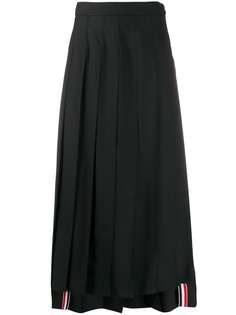 Thom Browne плиссированная юбка миди с завышенной талией