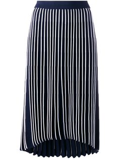 Thom Browne юбка в полоску с завышенной талией