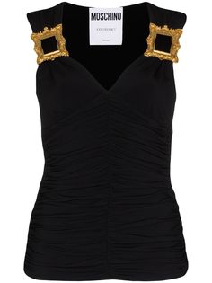 Moschino топ с пряжками