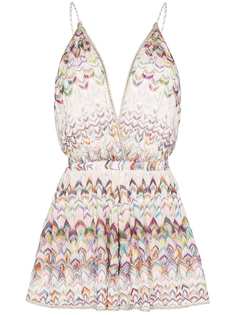 Missoni комбинезон с V-образным вырезом и принтом