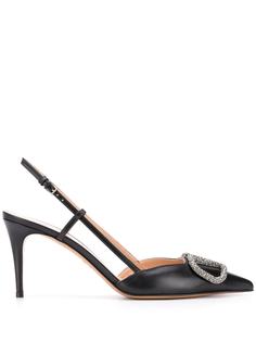 Valentino туфли Valentino Garavani 80 с логотипом VLogo и кристаллами
