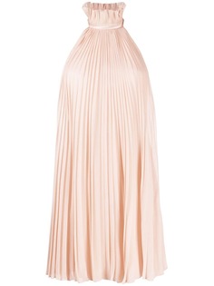 Givenchy плиссированное платье с вырезом халтер
