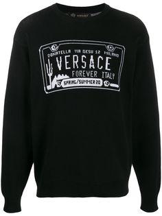 Versace джемпер с логотипом