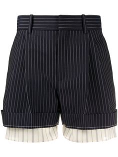 Chloé шорты в тонкую полоску