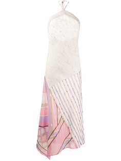 Emilio Pucci платье асимметричного кроя с вырезом халтер