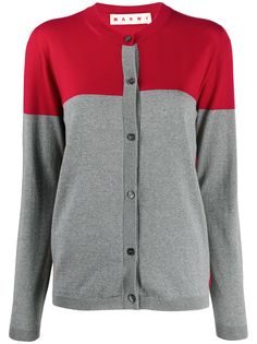 Marni вязаный кардиган в стиле колор-блок