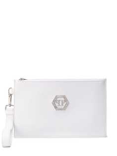 Philipp Plein клатч с металлическим логотипом