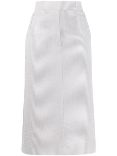 Thom Browne полосатая юбка прямого кроя