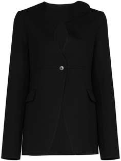 Jil Sander блейзер Mercury с вырезом капелькой