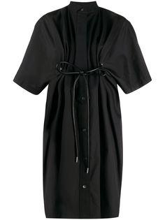 Sacai платье со сборками и завязками