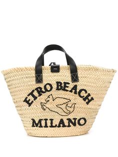 Etro пляжная сумка-тоут с вышивкой