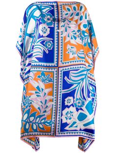 Emilio Pucci кафтан с цветочным принтом
