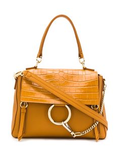 Chloé сумка Faye с тиснением под крокодила