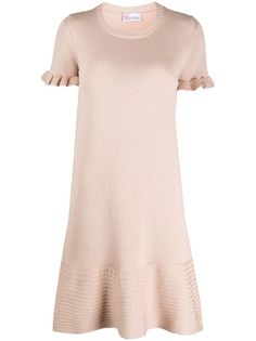 RedValentino футболка с оборками на рукавах