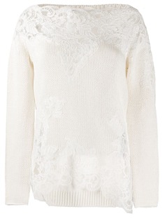 Ermanno Scervino джемпер с кружевными вставками