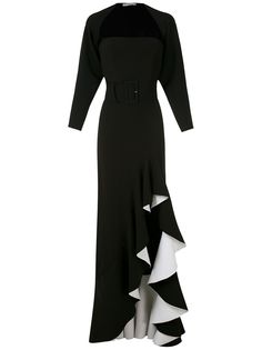 Reinaldo Lourenço вечернее платье с оборками