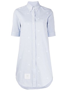 Thom Browne платье-рубашка с вышивкой