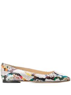 Jimmy Choo балетки Mirele с эффектом змеиной кожи