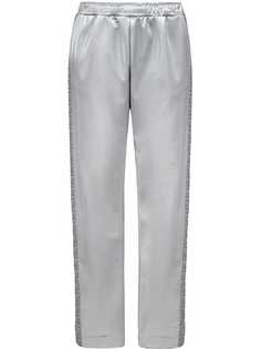 Fendi спортивные брюки Prints On с эффектом металлик
