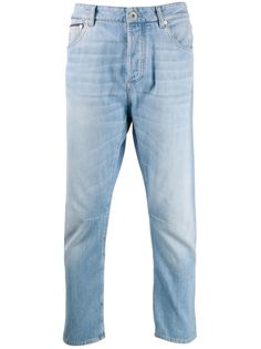 Brunello Cucinelli джинсы кроя слим с эффектом потертости