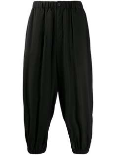 Yohji Yamamoto укороченные брюки с низким шаговым швом