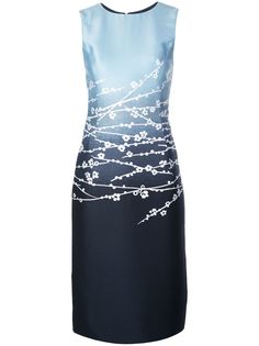 Oscar de la Renta жаккардовое платье с принтом