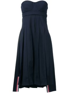 Thom Browne платье миди с корсетным верхом