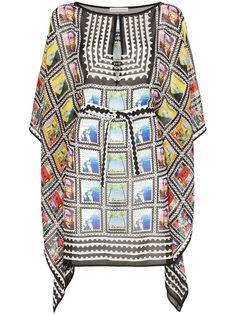 Mary Katrantzou платье-кафтан с принтом